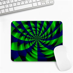 Green Blue Spiral Small Mousepad