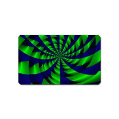 Green Blue Spiral Magnet (name Card)