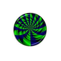 Green Blue Spiral Hat Clip Ball Marker