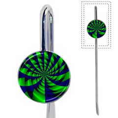 Green Blue Spiral Book Mark