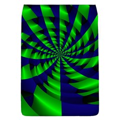 Green Blue Spiral Removable Flap Cover (large)