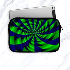 Green Blue Spiral Apple Ipad Mini Zipper Case