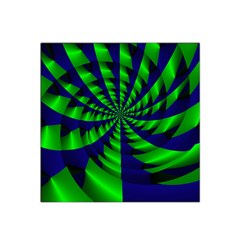 Green Blue Spiral Satin Bandana Scarf