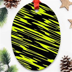 Camouflage Oval Ornament (two Sides)