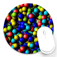 Colorful Balls Round Mousepad