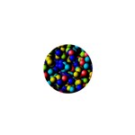 Colorful balls 1  Mini Button Front