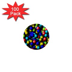 Colorful Balls 1  Mini Magnet (100 Pack) 