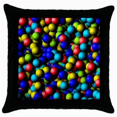 Colorful Balls Throw Pillow Case (black)