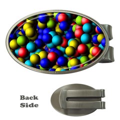 Colorful Balls Money Clip (oval)