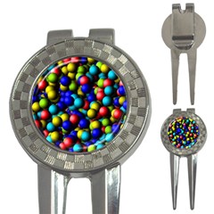 Colorful Balls 3-in-1 Golf Divot