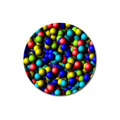 Colorful Balls Magnet 3  (round)