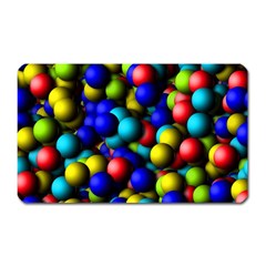 Colorful Balls Magnet (rectangular) by LalyLauraFLM