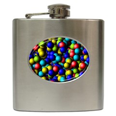 Colorful Balls Hip Flask (6 Oz)