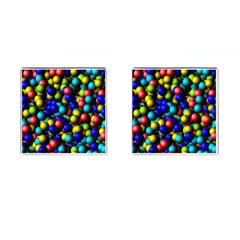 Colorful Balls Cufflinks (square)