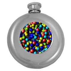 Colorful Balls Hip Flask (5 Oz)