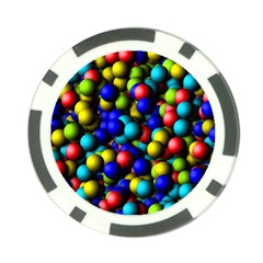 Colorful Balls Poker Chip Card Guard