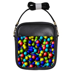 Colorful Balls Girls Sling Bag