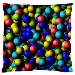 Colorful Balls Large Cushion Case (two Sides)