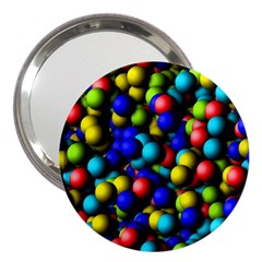 Colorful Balls 3  Handbag Mirror