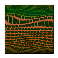 Distorted rectangles Tile Coaster