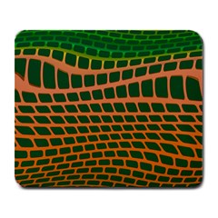 Distorted rectangles Large Mousepad