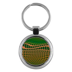 Distorted rectangles Key Chain (Round)