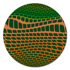 Distorted rectangles Magnet 5  (Round)