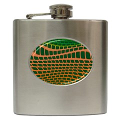 Distorted rectangles Hip Flask (6 oz)