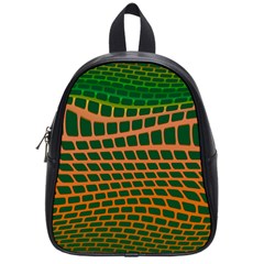 Distorted rectangles School Bag (Small)