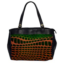 Distorted rectangles Oversize Office Handbag (One Side)