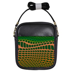 Distorted rectangles Girls Sling Bag