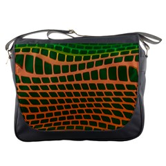 Distorted rectangles Messenger Bag