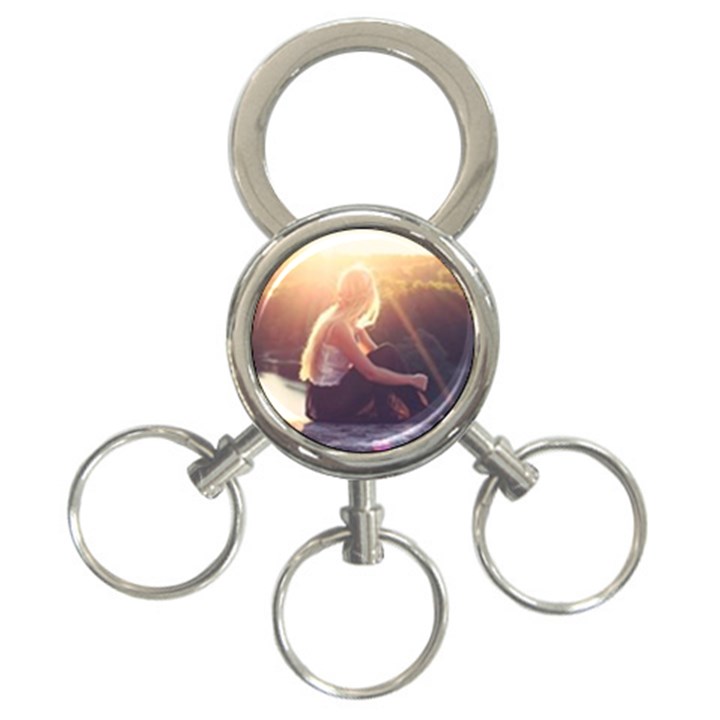 Boho Blonde 3-Ring Key Chain