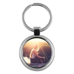 Boho Blonde Key Chain (round) by boho