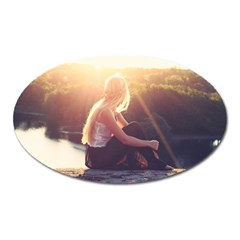 Boho Blonde Magnet (oval) by boho