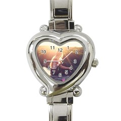 Boho Blonde Heart Italian Charm Watch  by boho