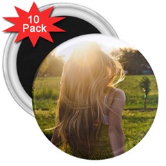 Sophia 3  Button Magnet (10 Pack)