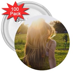 Sophia 3  Button (100 Pack)