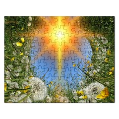 Dandelions Jigsaw Puzzle (rectangle) by boho