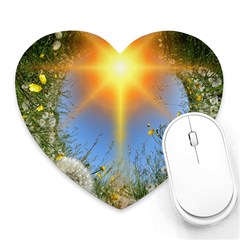 Dandelions Mouse Pad (heart)