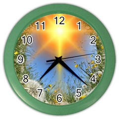 Dandelions Wall Clock (color)