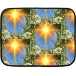 Dandelions Mini Fleece Blanket (Two Sided) 35 x27  Blanket Front