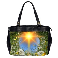 Dandelions Oversize Office Handbag (two Sides) by boho