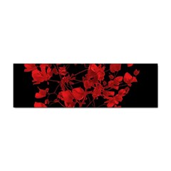 Dark Red Flower Bumper Sticker by dflcprints