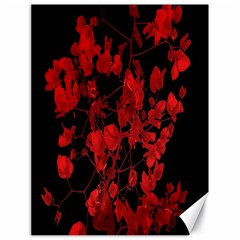 Dark Red Flower Canvas 18  X 24  (unframed) by dflcprints