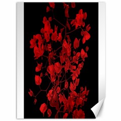 Dark Red Flower Canvas 36  X 48  (unframed) by dflcprints