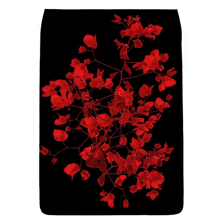 Dark Red Flower Removable Flap Cover (Large)