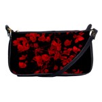 Dark Red Flower Evening Bag Front