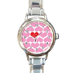 One Love Round Italian Charm Watch by Kathrinlegg