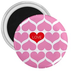 One Love 3  Button Magnet by Kathrinlegg